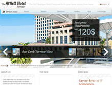 Tablet Screenshot of bellhotel-telaviv.com
